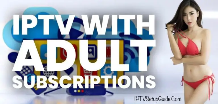 List of adult channels from the IPV service displayed on a digital screen.