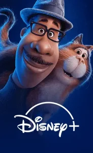 A cartoon character wearing glasses is smiling alongside a domestic cat. The character is depicted in a colorful style typical of animated shows.