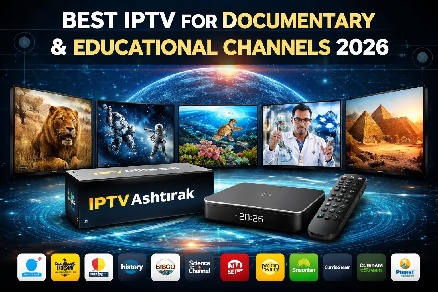 Best IPTV for Documentary & Educational Channels 2026 – IPTV Ashtirak