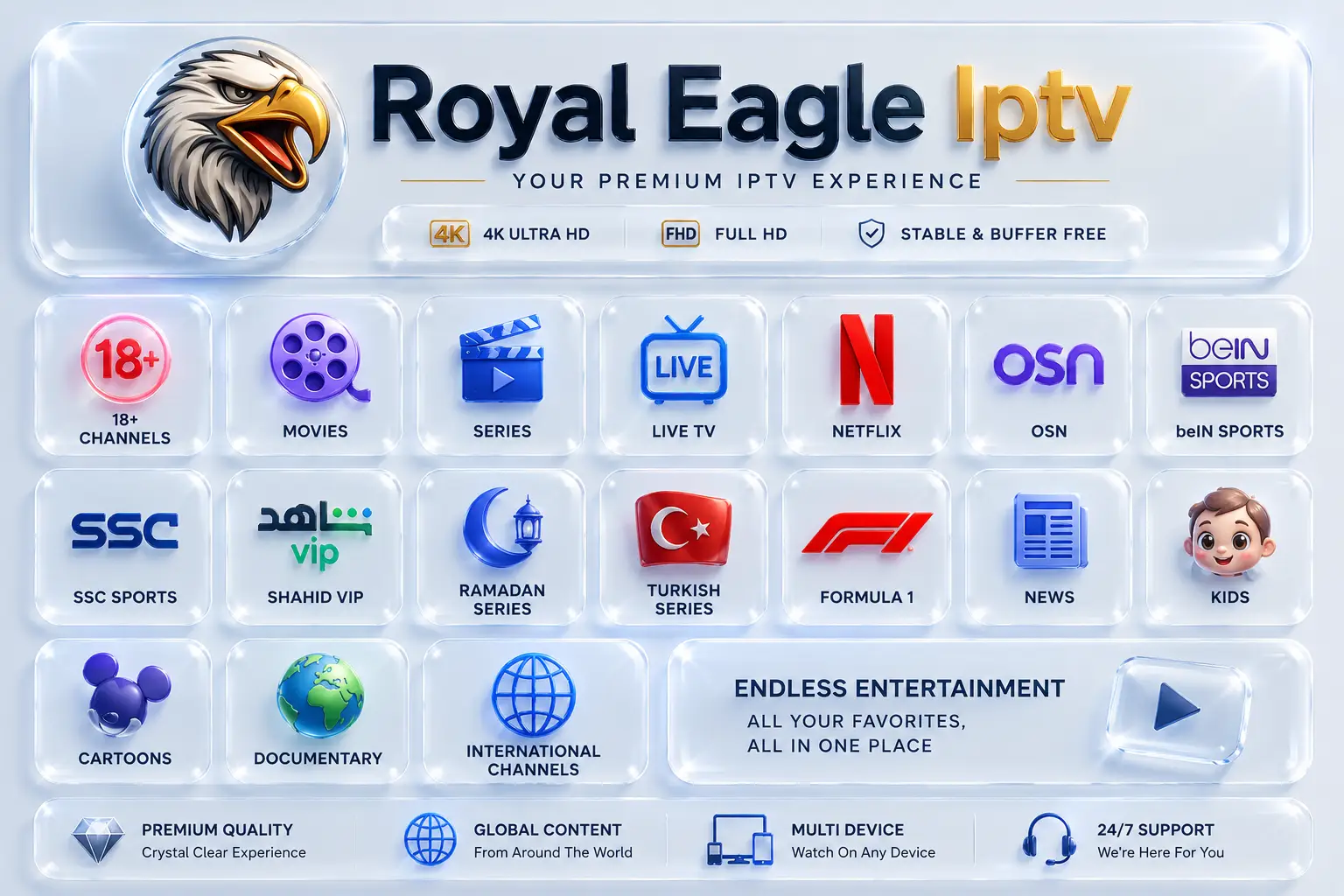 Royal Eagle Iptv Banner